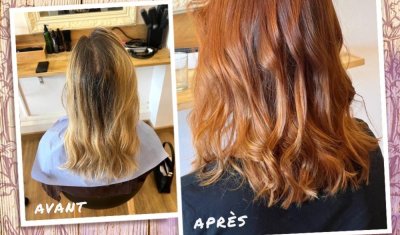 Coloration rousse parfaite pour l'automne à Saint-Denis la Réunion