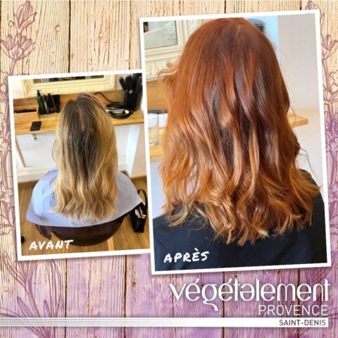 Coloration rousse parfaite pour l'automne à Saint-Denis la Réunion